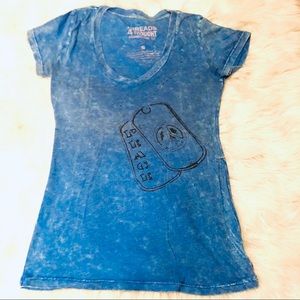 Nordstrom burnout “peace” dogtag tee ✌️ ☮️